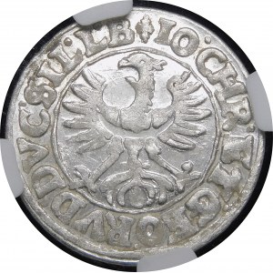Schlesien - Herzogtum Legnicko-Brzesko-Wolowsk, Jan Chrystian und Jerzy Rudolf, 3 krajcary 1619 HR, Zloty Stok
