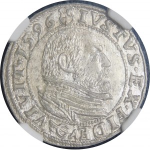 Kniežacie Prusko, Georg Friedrich von Ansbach, 1596 groš, Königsberg - vzácne a krásne