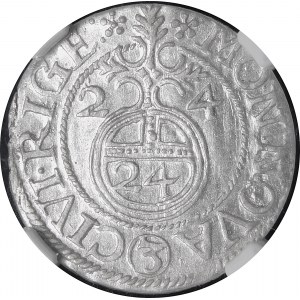 Inflants - Unter schwedischer Herrschaft, Gustav II Adolf, Halbspur 1624, Riga - schön