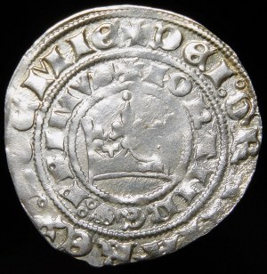 Bohemia, John I of Luxembourg (1310-1346), Prague penny, Kutná Hora - lily