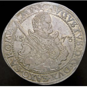 Německo, Sasko, August, Thaler 1573 HB, Dresden