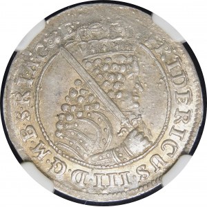 Nemecko, Brandenbursko-Prusko, Fridrich I. Hohenzollern, brandenburský kurfirst ako Fridrich III, Ort 1698 SD Königsberg