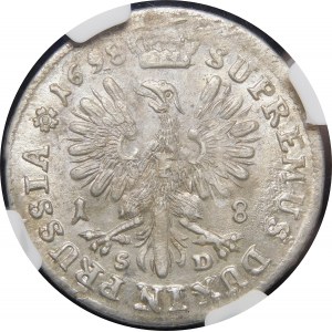 Nemecko, Brandenbursko-Prusko, Fridrich I. Hohenzollern, brandenburský kurfirst ako Fridrich III, Ort 1698 SD Königsberg