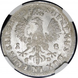 Niemcy, Brandenburgia-Prusy, Fryderyk I Hohenzollern, elektor Brandenburgii jako Fryderyk III, Ort 1699 SD Królewiec