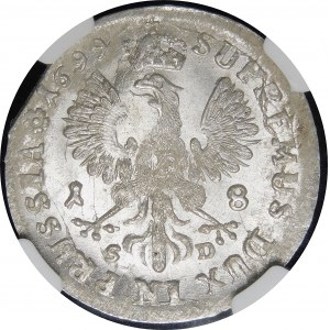 Nemecko, Brandenbursko-Prusko, Fridrich I. Hohenzollern, brandenburský kurfirst ako Fridrich III, Ort 1699 SD Königsberg