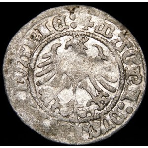 Sigismund I the Old, Half-penny 1518, Vilnius - date punctuation - rare