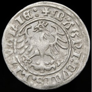 Žigmund I. Starý, polgroš 1509, Vilnius - Herold bez pošvy - dvojbodky