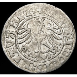 Žigmund I. Starý, polgroš 1510, Vilnius - veľká nula, trojitá bodka - veľmi vzácne