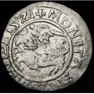 Sigismund I the Old, Half-penny 1521, Vilnius - SIGISMVNIDI error - rare
