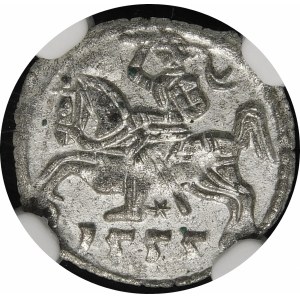 Zygmunt II August, Denar 1555, Wilno - piękny