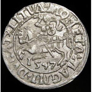 Sigismund II Augustus, Half-penny 1547, Vilnius - L/LITVA - rare