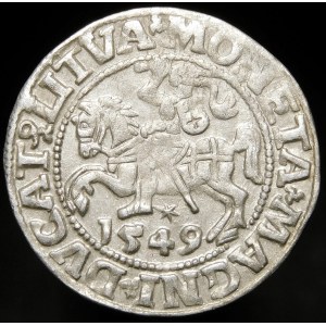 Sigismund II Augustus, Half-grosz 1549, Vilnius - 9 Pogon, LI/LITVA