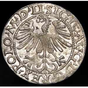 Sigismund II Augustus, Half-penny 1565 Vilnius - 22 Pogon, Axe, LI/LITV