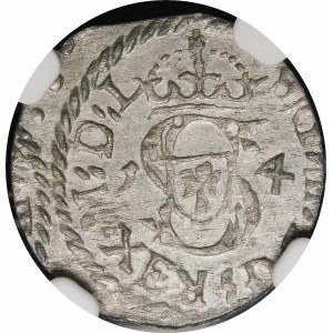 Sigismund III Vasa, Shelrog 1614, Vilnius - error, RƎX - rare and beautiful