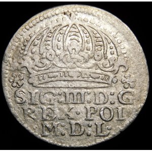 Sigismund III Vasa, Grosz 1611, Cracow - ∙1∙6∙11∙ rosette ∙ - variant