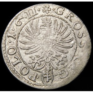 Žigmund III Waza, Grosz 1611, Krakov - ∙1∙6∙11∙ rozeta ∙ - variant