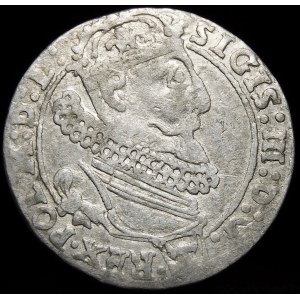 Zygmunt III Waza, Sixpence 1625, Krakow - Półkozic, POL - variant