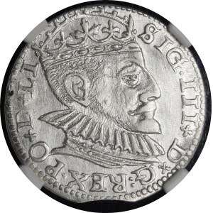 Sigismund III Vasa, Troika 1590, Riga - larger bust - beautiful and rare