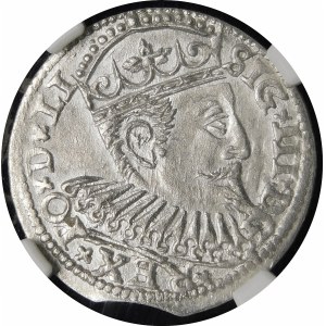 Zygmunt III Waza, Trojak 1600, Ryga - D G - rzadszy
