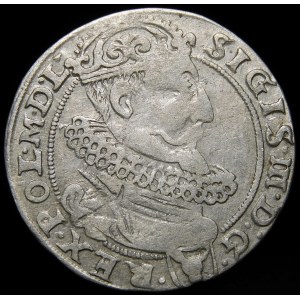 Sigismund III Vasa, Sixpence 1625, Cracow - Half-Cozic - rarer