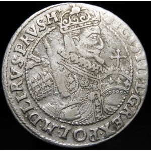 Zygmunt III Waza, Ort 1623, Bydgoszcz - PRVS M - zakończenie szarfy, labry