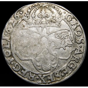 Zygmunt III Waza, Sixpence 1626, Cracow - Half-Cossack in shield without edge - rare