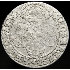 Zygmunt III Waza, Sixpence 1627, Cracow - Half-Cozic - variant