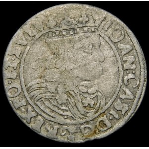 John II Casimir, Sixpence 1662 GBA, Lvov - rare