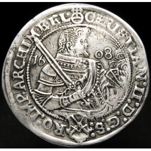 Germany, Saxony - Albertine line (1547-1918), Krystian II, John George I and Augustus (1591-1611), thaler 1608, Dresden