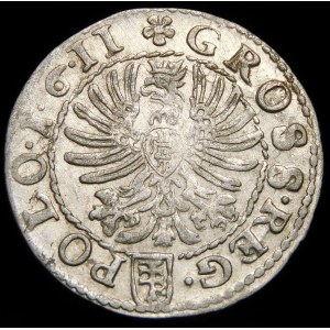 Sigismund III. Wasa, Grosz 1611, Krakau - ∙1∙6∙11 Rosette