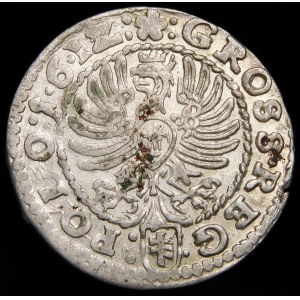 Zikmund III Vasa, Grosz 1612, Krakov - :1∙6∙1Z: rozeta :