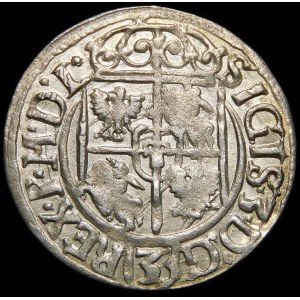 Sigismund III. Vasa, Halbspur 1620, Bromberg - Sachse im Ovalschild, 2-0 - schön