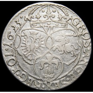Zygmunt III Waza, šesták 1623, Krakov - SIGIS - ∙1623∙.