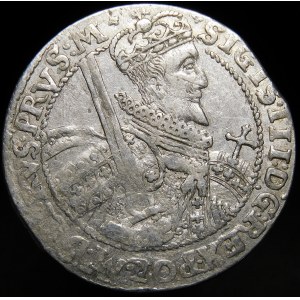 Žigmund III Vasa, Ort 1622, Bydgoszcz - PRVS M - koniec krídla, labrys