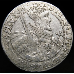 Sigismund III. Vasa, Ort 1622, Bydgoszcz - PRVS M - Schärpenende, Labrys