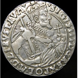 Sigismund III Vasa, Ort 1623, Bydgoszcz - PRV M - Bögen, ohne Rosetten
