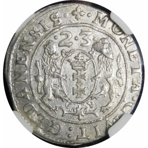Žigmund III Vasa, Ort 1623, Gdansk - skrátený dátum, PR - variant