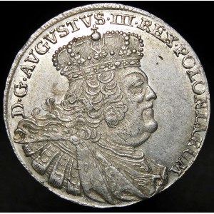 August III Sas, Ort 1755 EC, Leipzig - rare