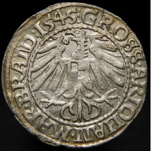 Śląsk - Księstwo krośnieńskie, Jan Kostrzyński, Grosz 1545, Krosno