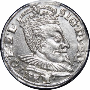Zygmunt III Waza, Trojak 1597, Wilno - wyśmienity - rzadkość
