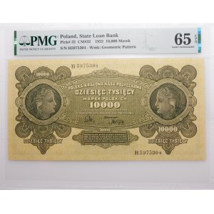 10 000 poľských mariek 1922 - ser. H