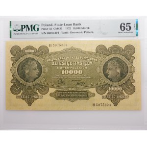 10,000 Polish marks 1922 - ser. H