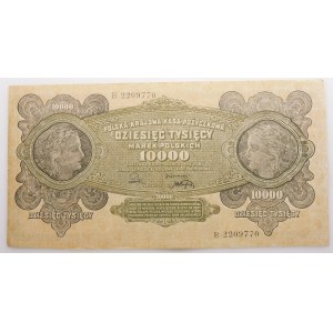 10.000 marek polskich 1922 - ser. B - FAŁSZERSTWO
