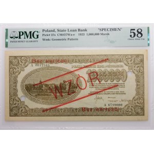 1,000,000 Polish marks 1923 - MODEL - ser. A