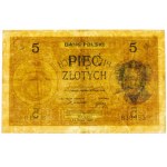 5 zlatých 1924 - sér. II EM. B - VZÁCNE