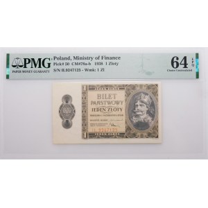 1 złoty 1938 - ser. IŁ