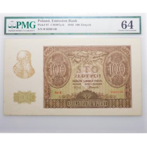 100 złotych 1940 - ser. B - ORYGINALNY