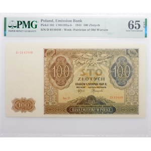 2 x 100 zlotých 1941 - ser. D - po sebe idúce čísla