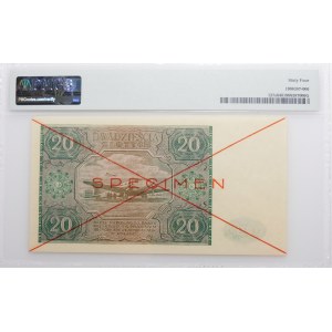 20 zloty 1946 - SPECIMEN
