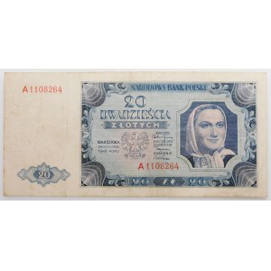 20 zlatých 1948 - séria. A